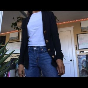 Tory Burch Black Long Sleeve Cardigan